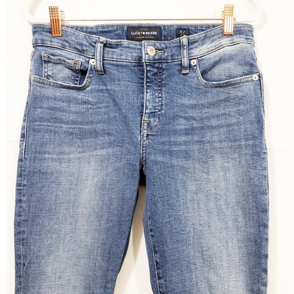 Lucky Brand Ava Skinny High Rise Raw Hem Jeans - Picture 3 of 13